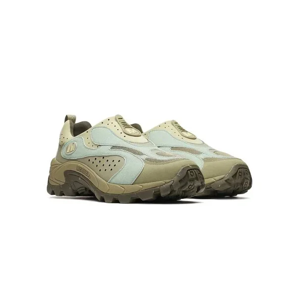 Merrell Moc Speed Streak Evo SE Suede Sneakers Mens SLIP-ON SIZE 10 Olive NEW - Picture 12 of 14